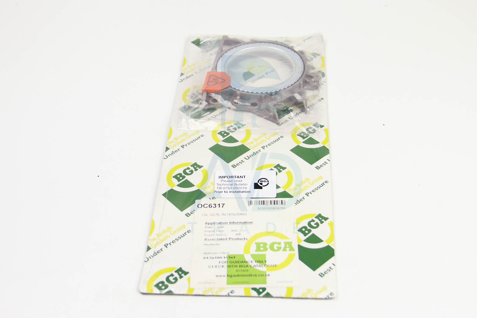 Сальник 84.5x106/163x11.5 колінвалу задній VW Caddy 1.0/1.4/1.6i 95-05 (в корпусі) FEBI арт. OC6317