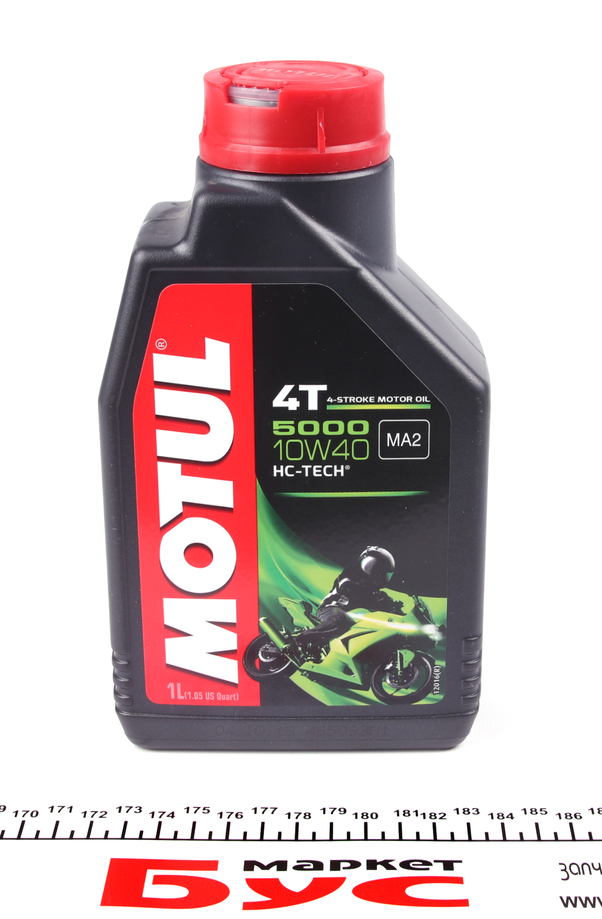 Масло моторне Олива для 4-х тактних двигунів напівсинтетичне MOTUL 4T 5000 10W40 1L  арт. 836911