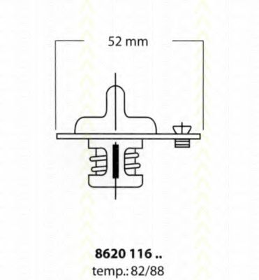 Термостат Kia Sportage/Mazda 121/323/626 MAZDA арт. 862011688