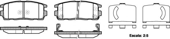 Колодки гальмівні (задні) Opel Antara A/Chevrolet Captiva 06- A.B.S. арт. 126012