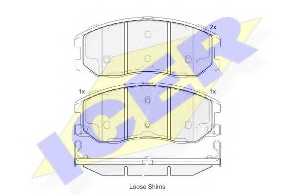 Колодки тормозные (передние) Chevrolet Captiva/Opel Antara A 06- A.B.S. арт. 181798