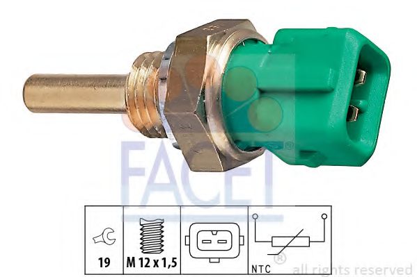 Датчик температури PEUGEOT 206/306/ BMW 5(E34) 1.0-3.0/2.5td 88-05 SWAG арт. 73147