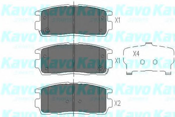 Гальмівні колодки зад. Chevrolet Captiva 06- (akebono) A.B.S. арт. KBP1010