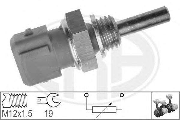 Датчик, температура охолоджуючої рідини (вир-во ERA) MAZDA арт. 330135