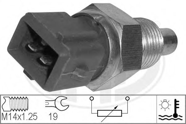 Датчик, температура охолоджуючої рідини (вир-во ERA) AUTOTECHTEILE арт. 330588